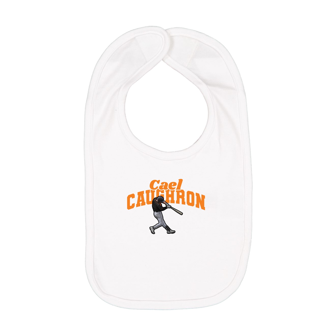 Infant Bib — Signature Arch in White