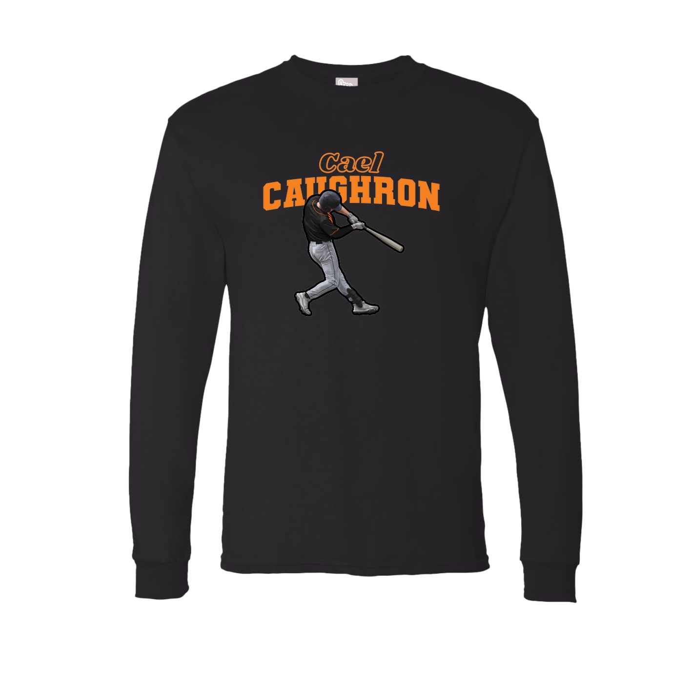 Long Sleeve Tee — Name Arch in Black