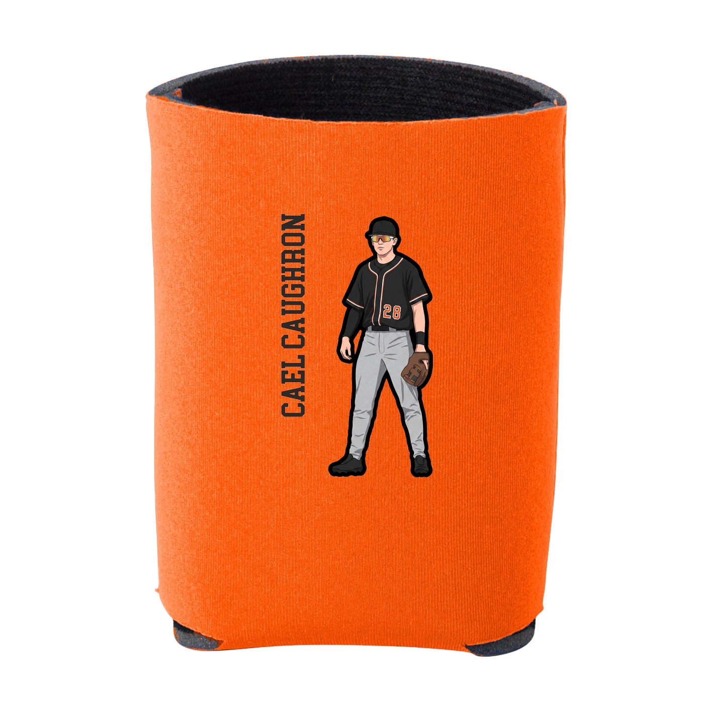 Can Holder — Name Vertical in Orange
