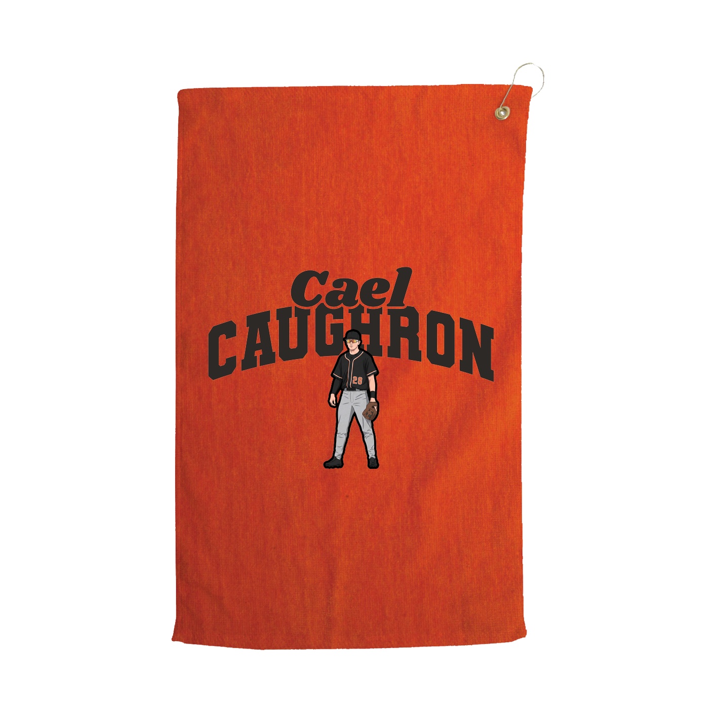 Golf Towel — Signature Arch in Orange