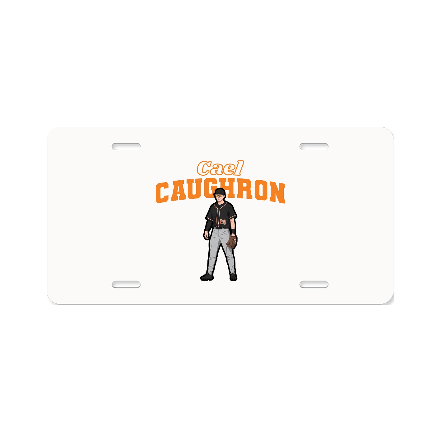 License Plate — Name Arch in Classic