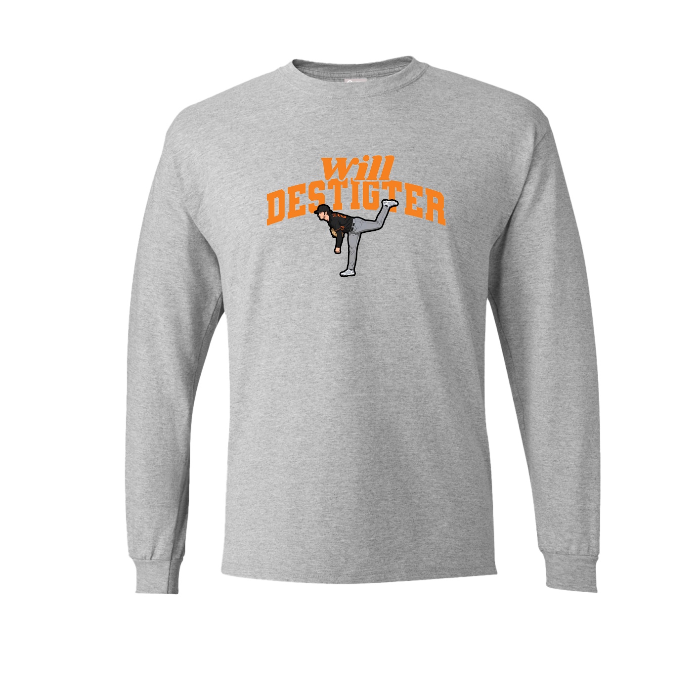Long Sleeve Tee — Signature Arch in Grey