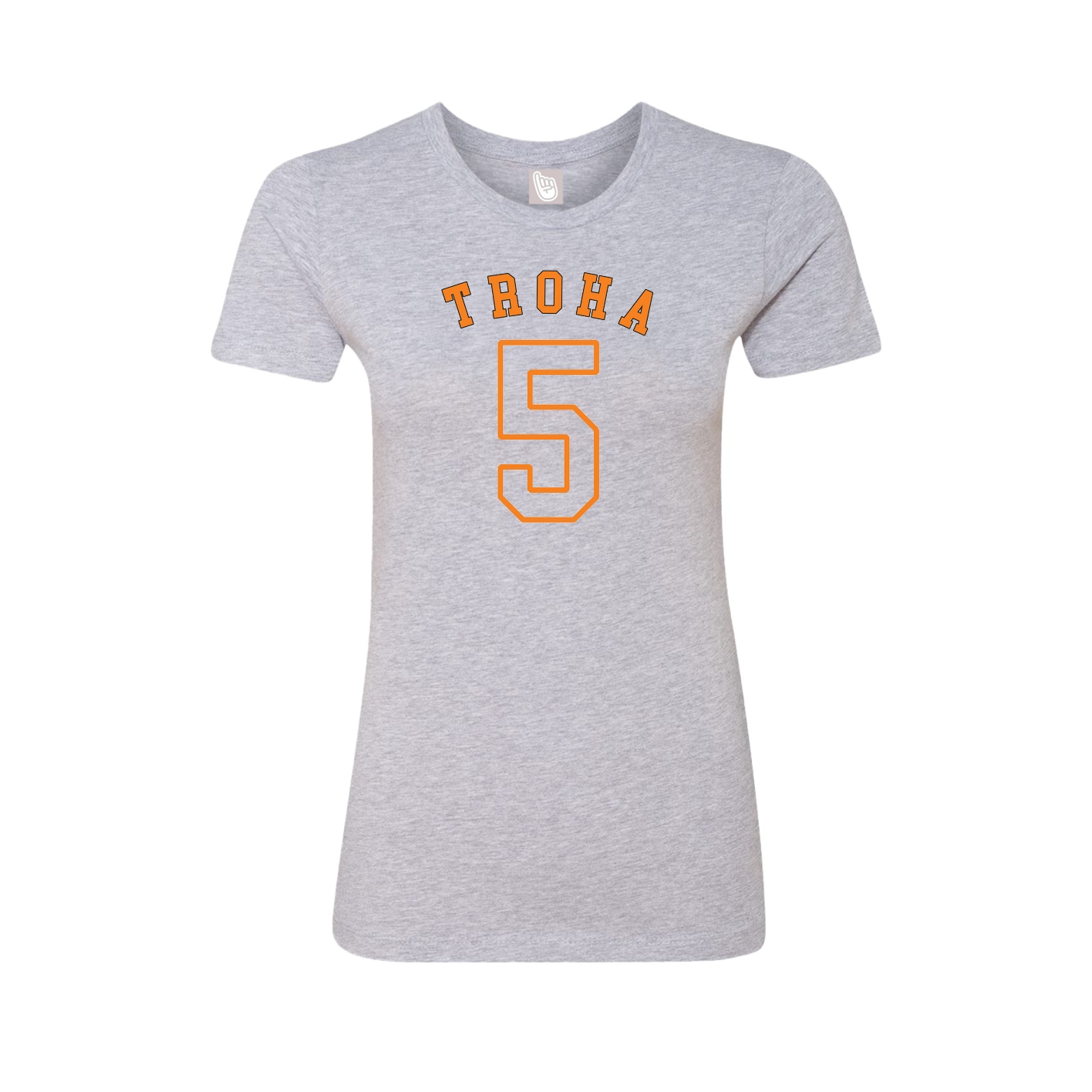 Fitted Women's Tee — Shirsey Arch in Grey