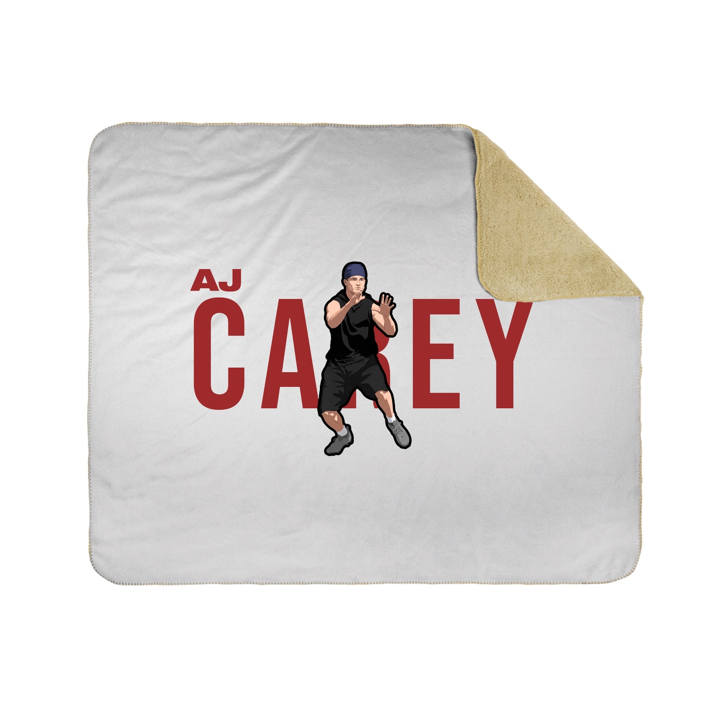 Throw Blanket — Player Name in White