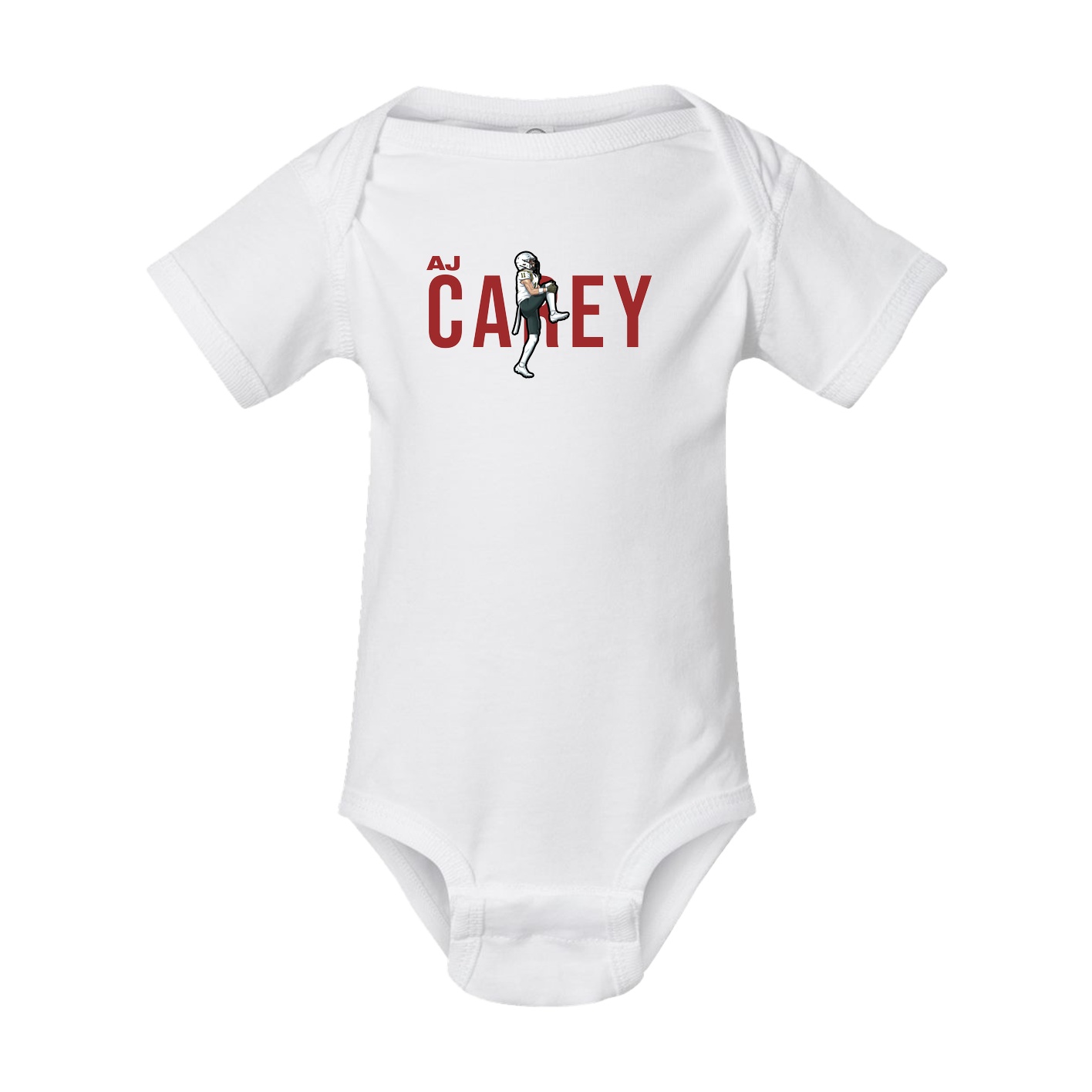 Baby Onesie — Player Name in White