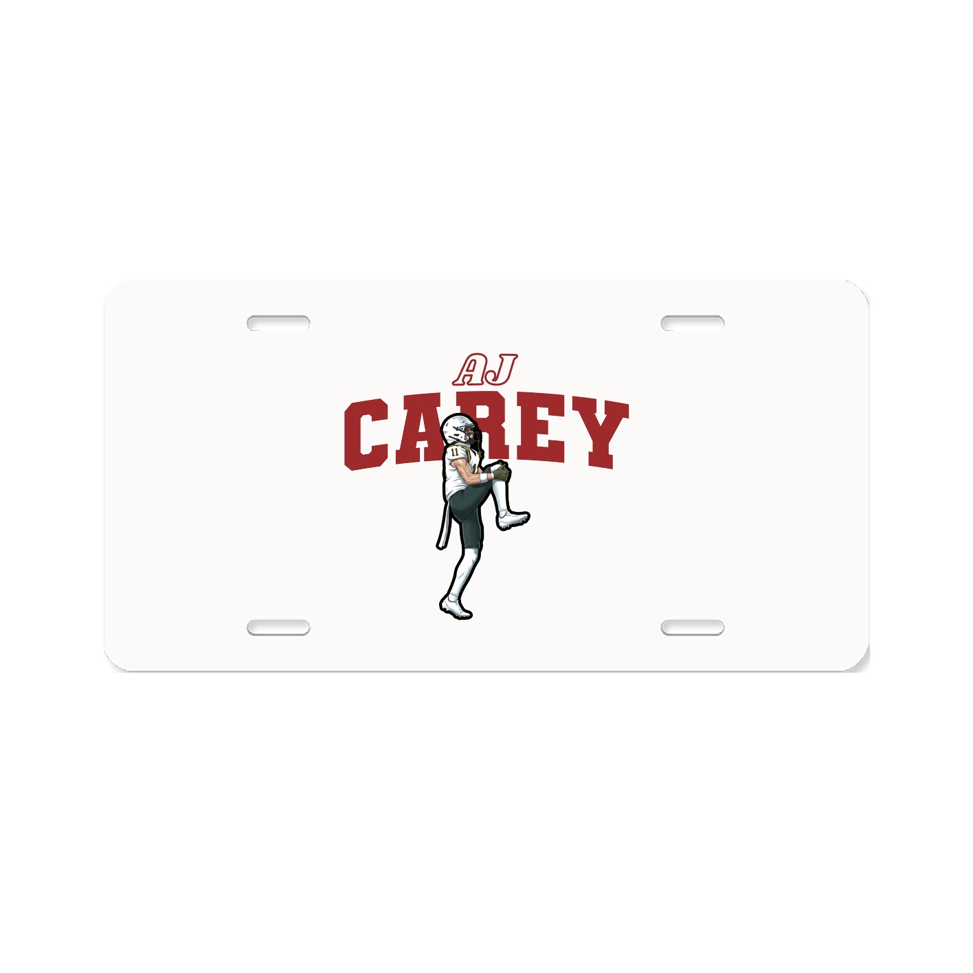 License Plate — Name Arch in Classic