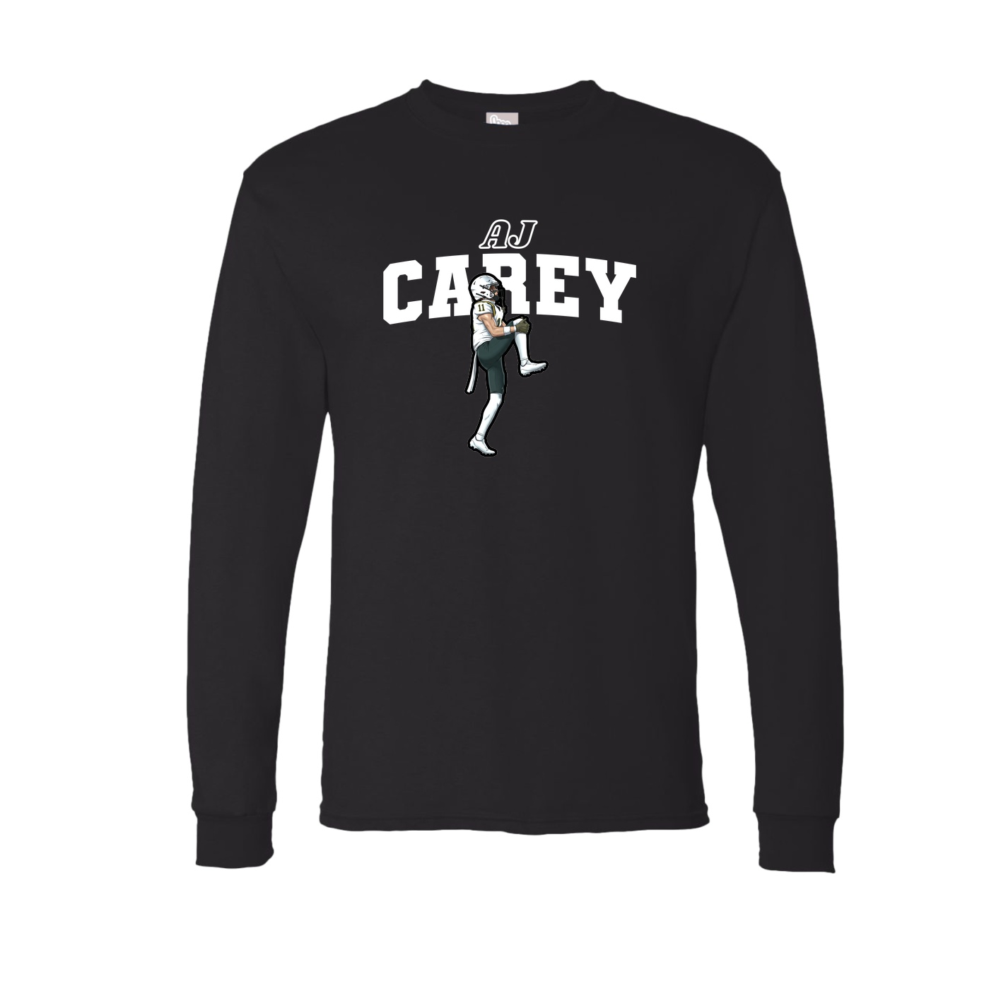 Long Sleeve Tee — Name Arch in Black