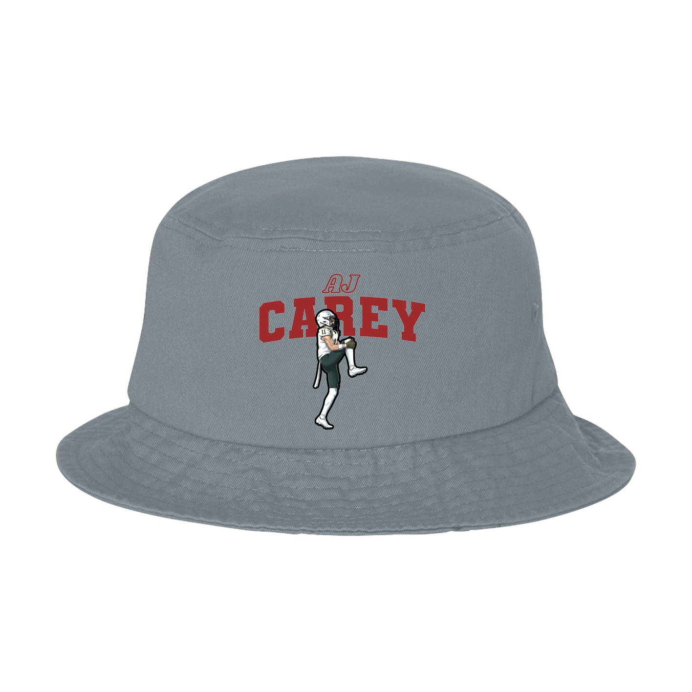 Bucket Cap — Name Arch in Grey