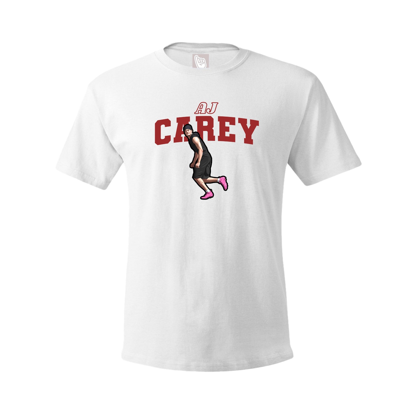 Youth Tee — Name Arch in White