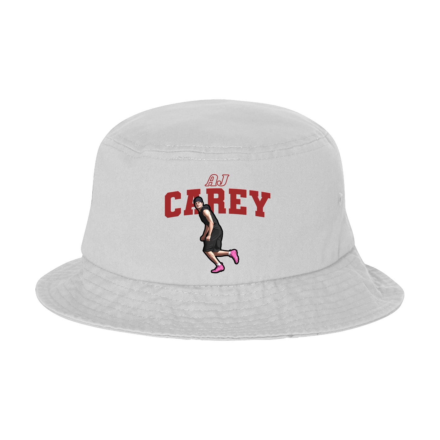 Bucket Cap — Name Arch in White