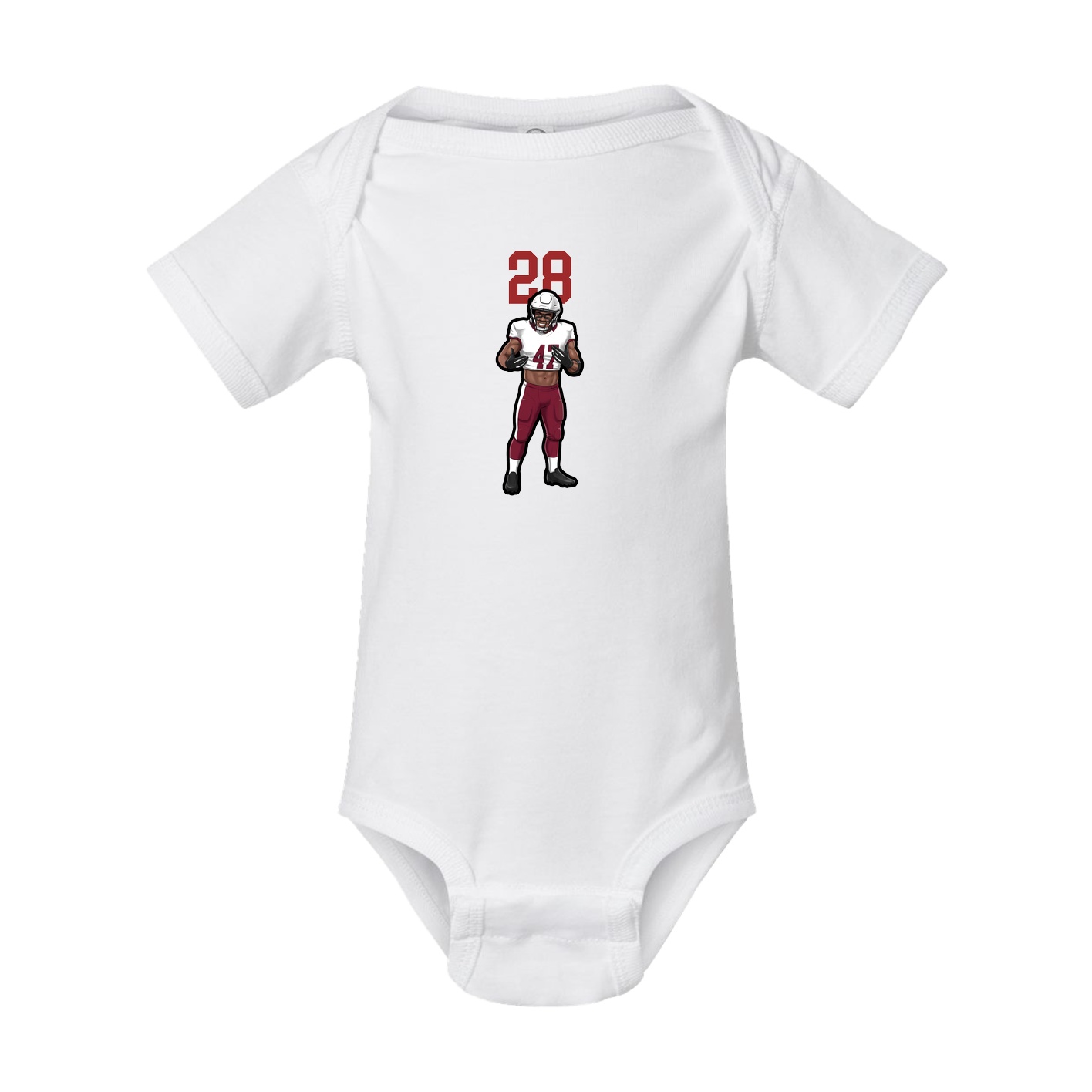 Baby Onesie — Number Top in White