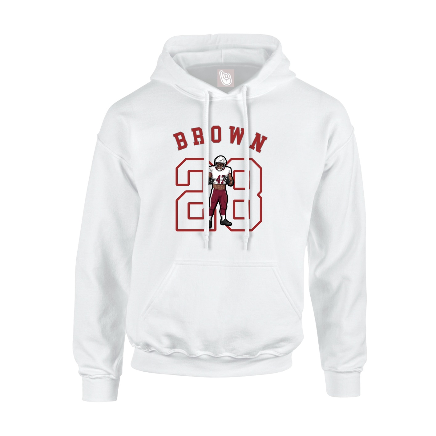Hoodie — Shirsey Arch in White