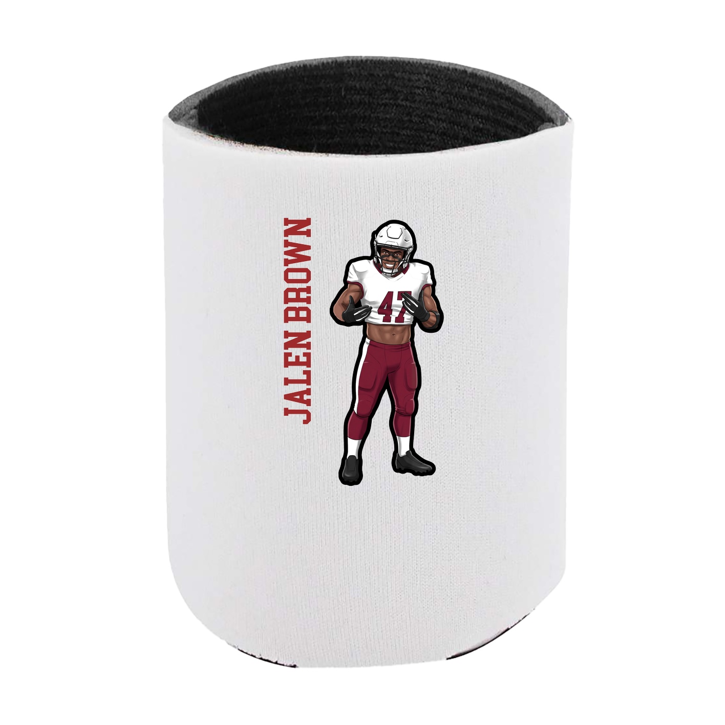 Can Holder — Name Vertical in White