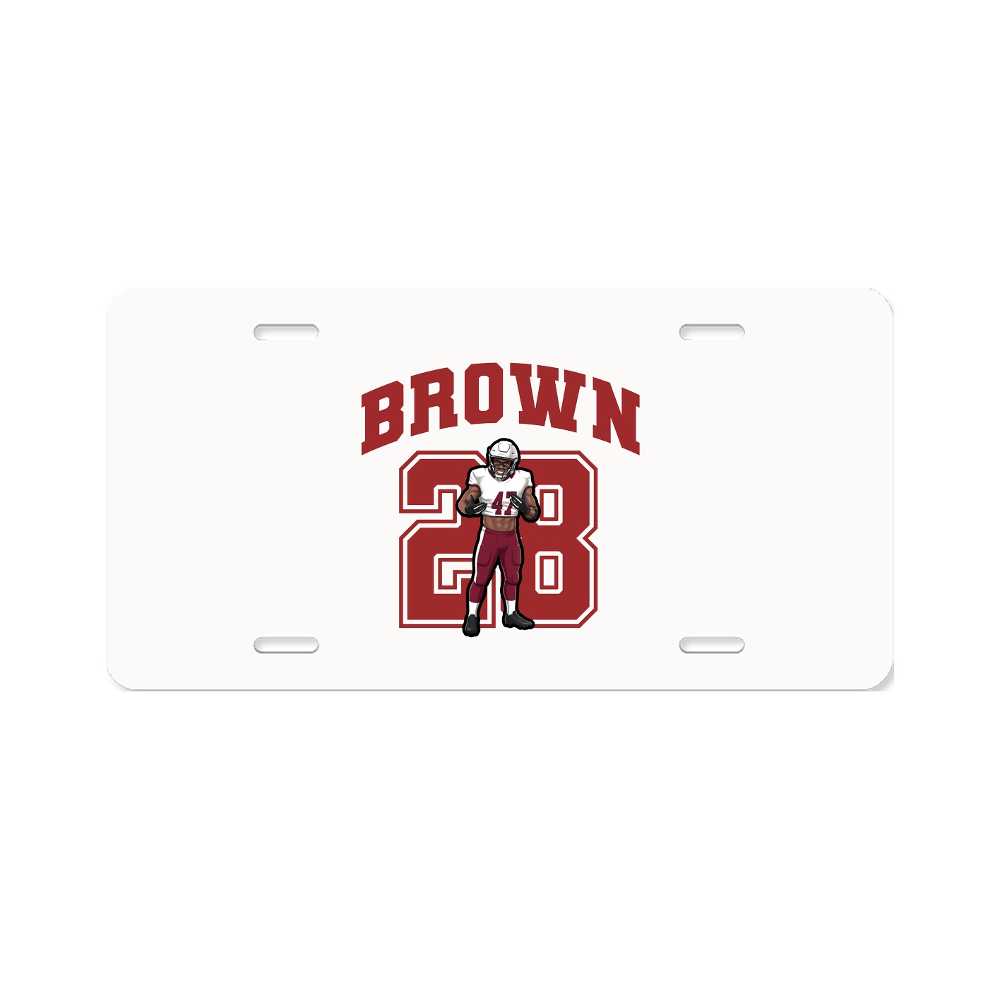 License Plate — Number in Classic