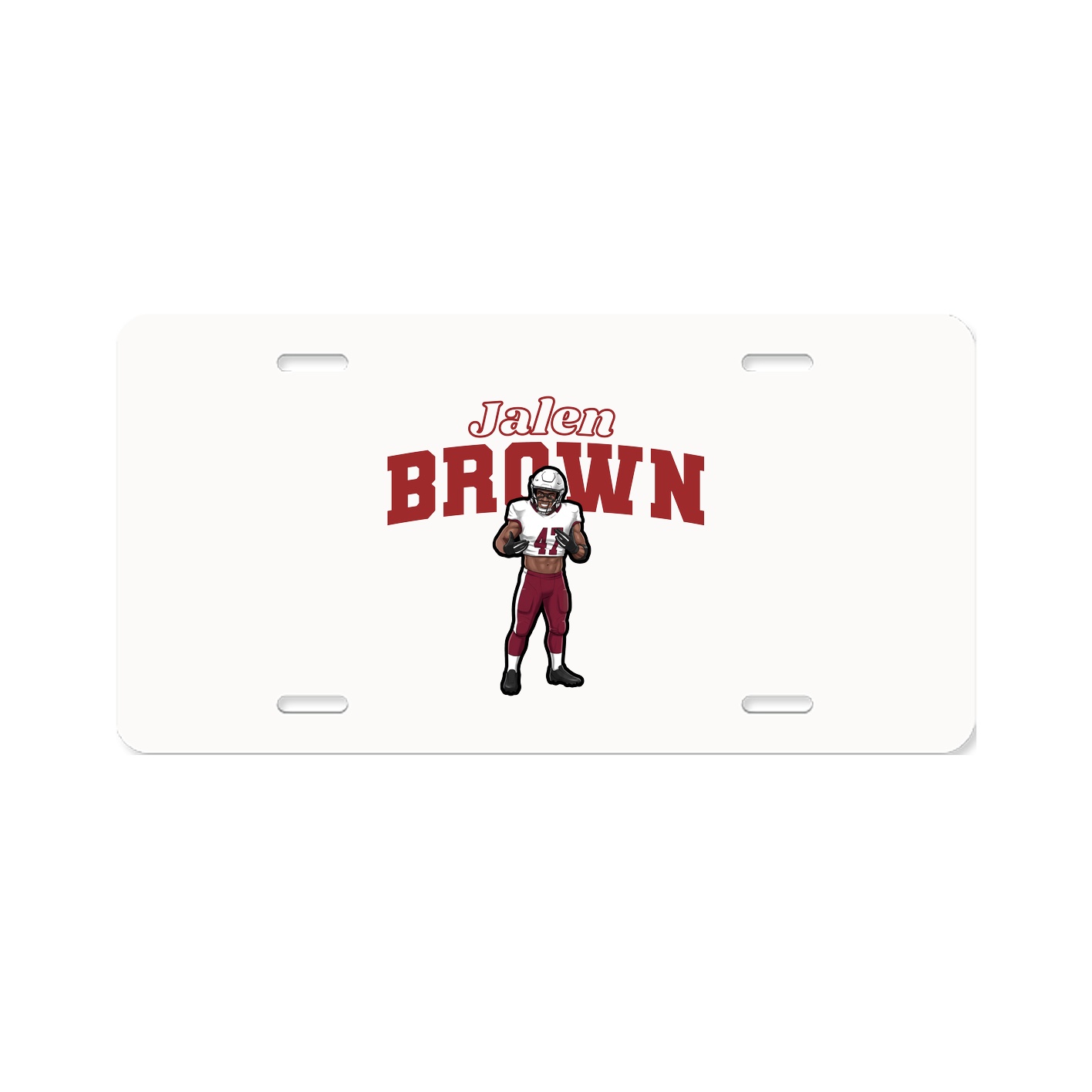 License Plate — Name Arch in Classic