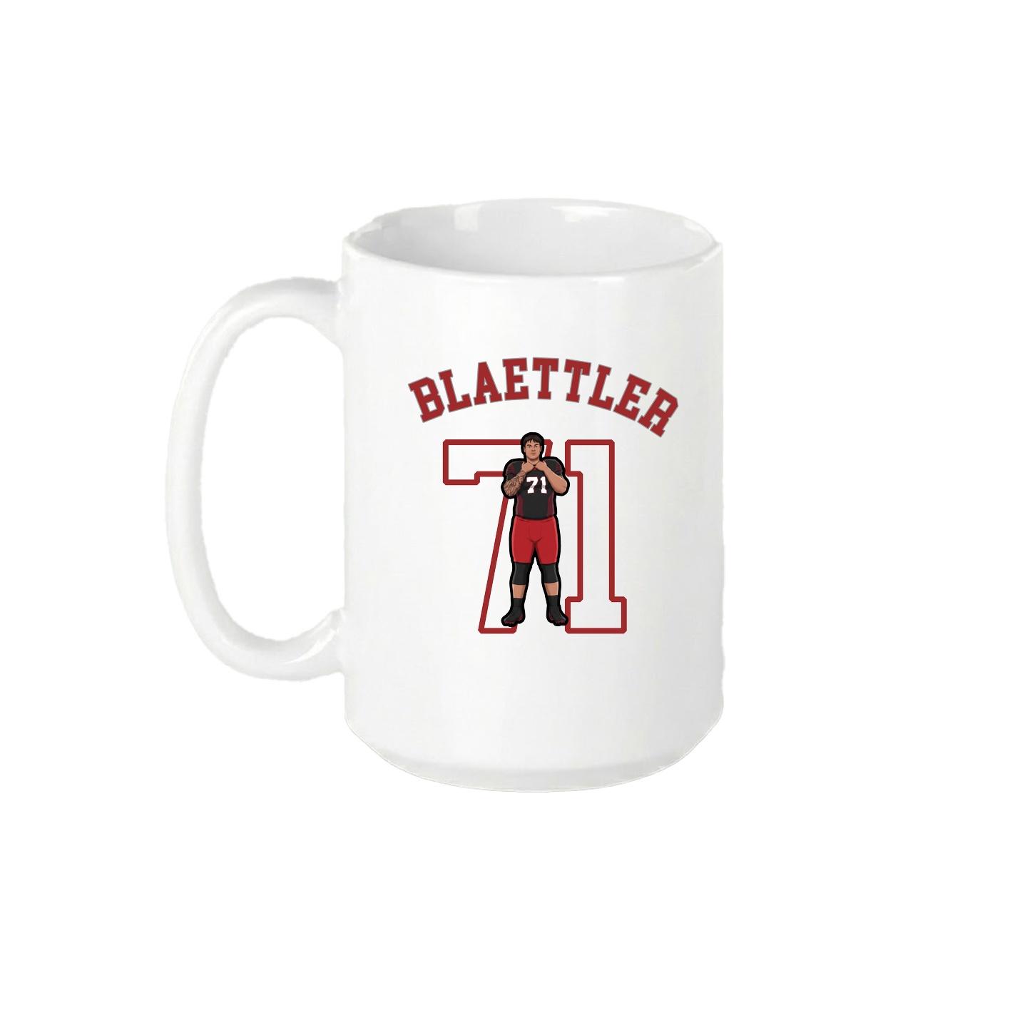 15oz Coffee Mug — Shirsey Arch in White