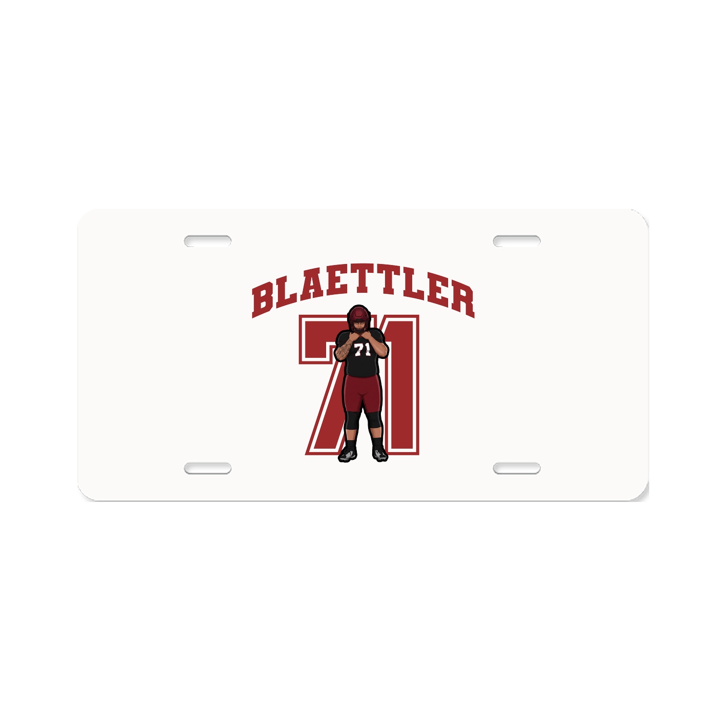 License Plate — Number in Classic