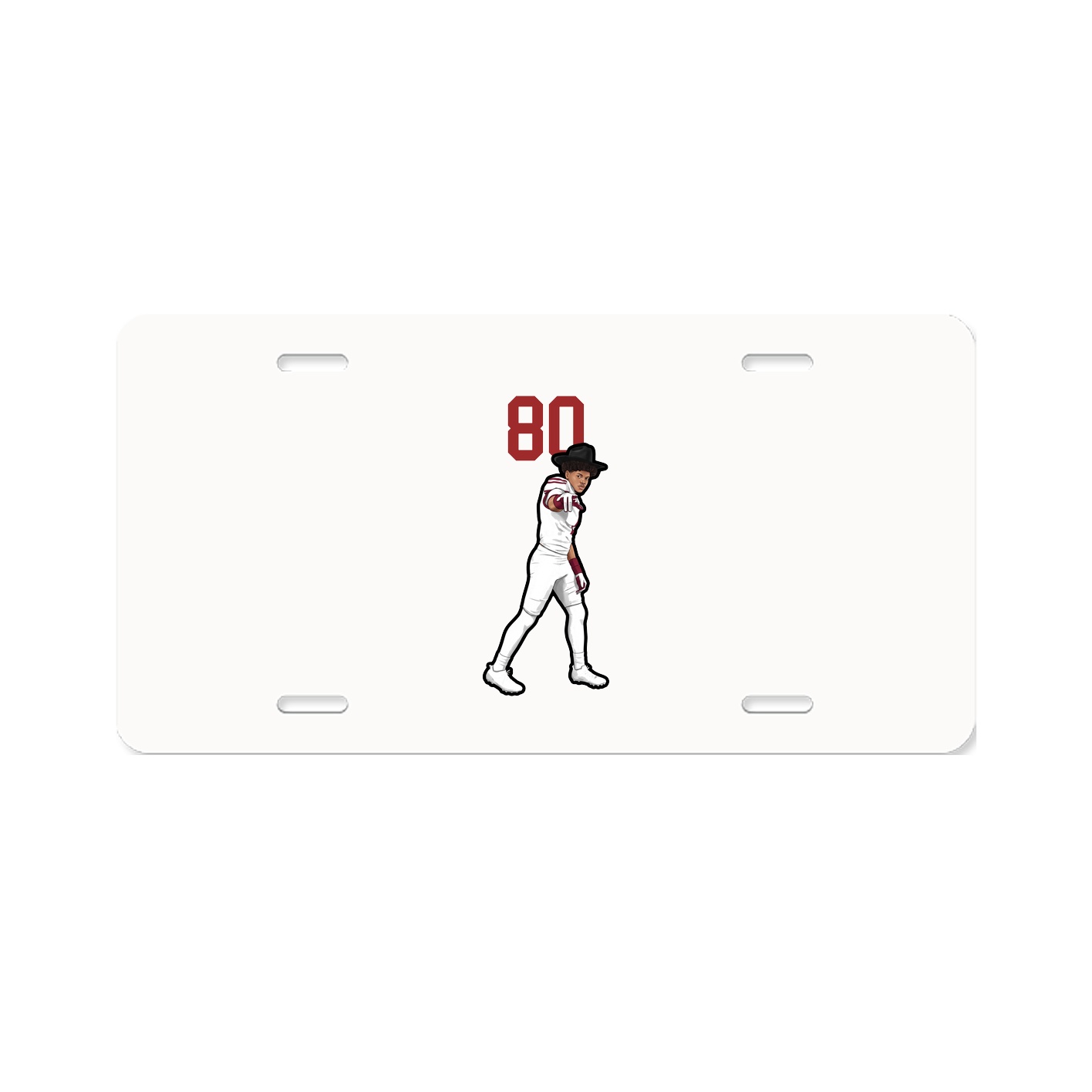 License Plate — Number Top in Classic