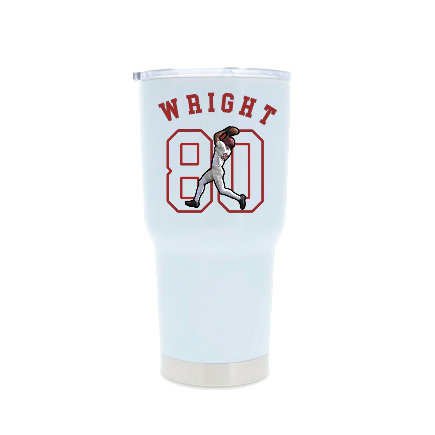 30oz Stainless Steel Tumbler — Shirsey Arch in White