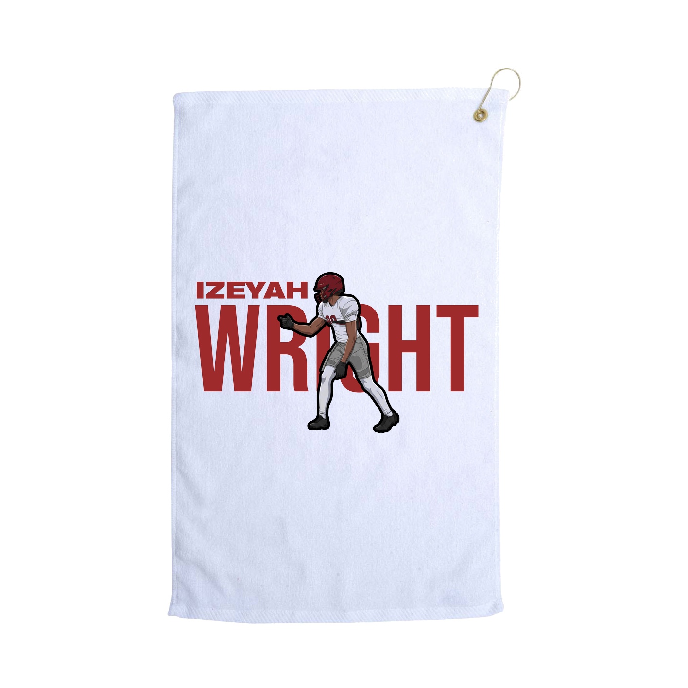 Golf Towel — Player Name in White