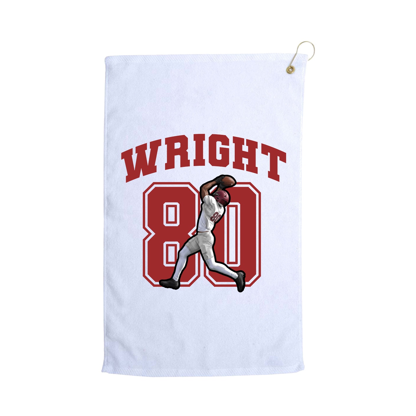 Golf Towel — Number in White