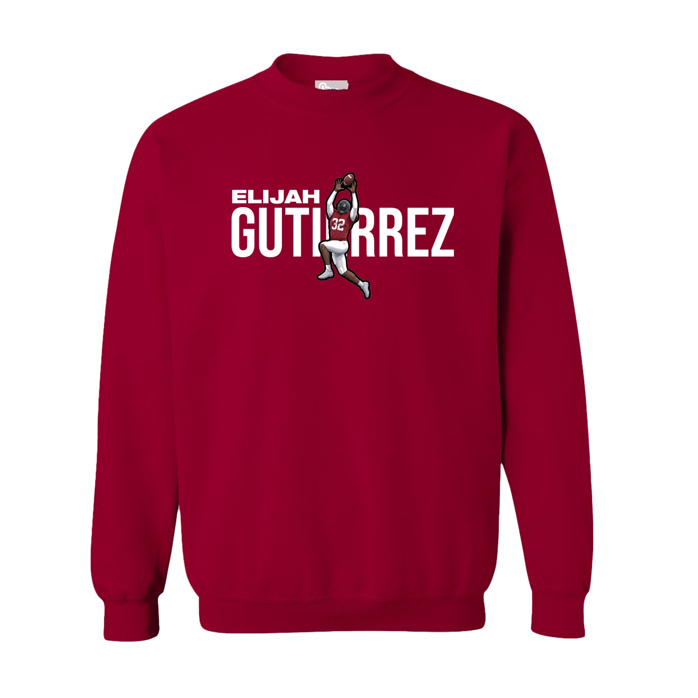 Fleece Crew — Player Name in Cardinal