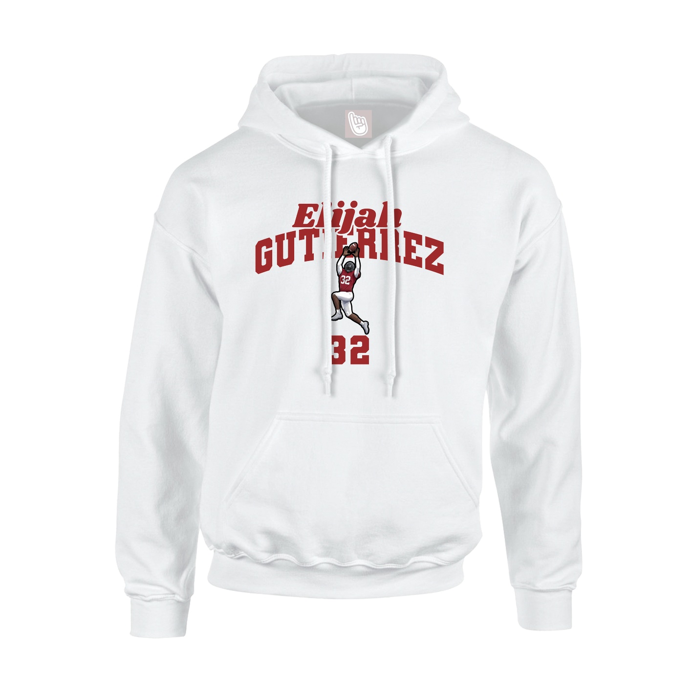 Hoodie — Signature Arch in White