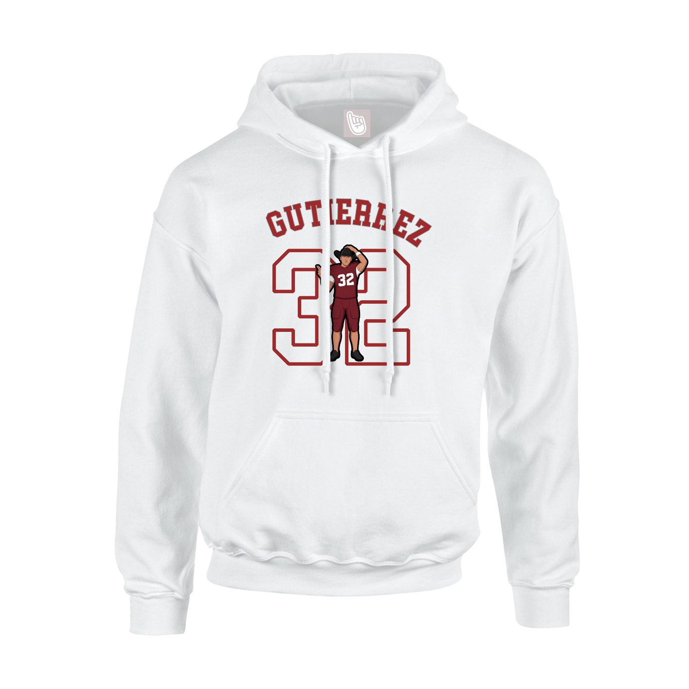 Youth Hoodie — Shirsey Arch in White