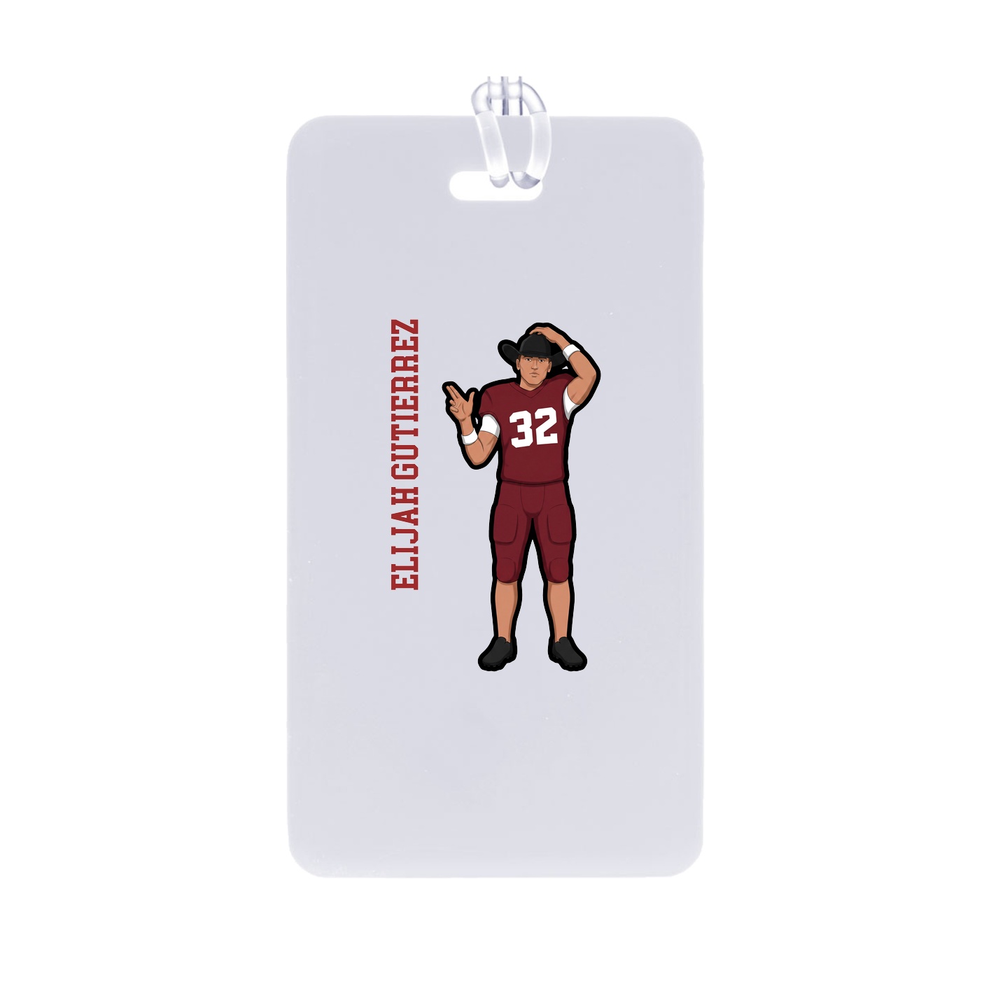 Bag Tag — Name Vertical in Classic