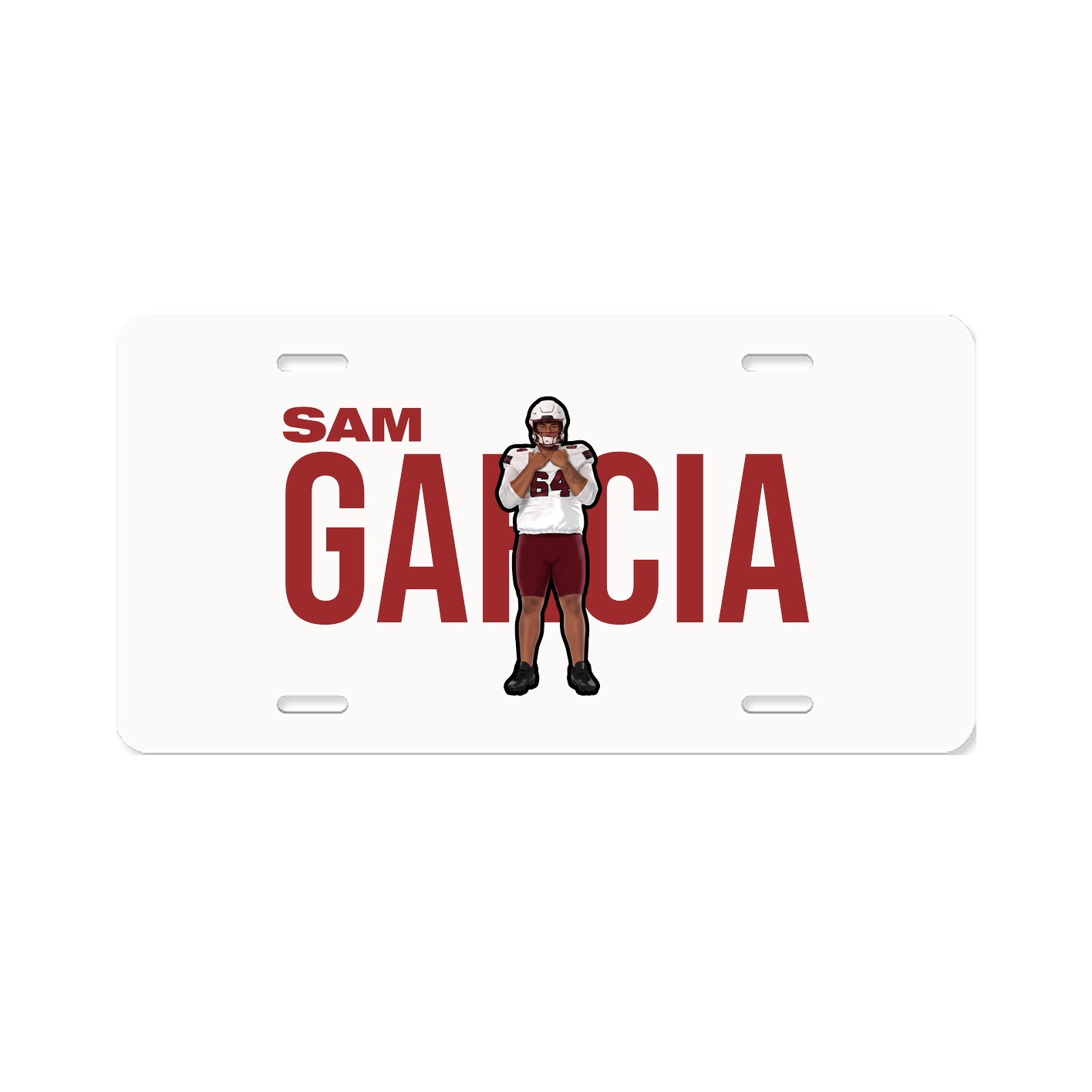 License Plate — Player Name in Classic