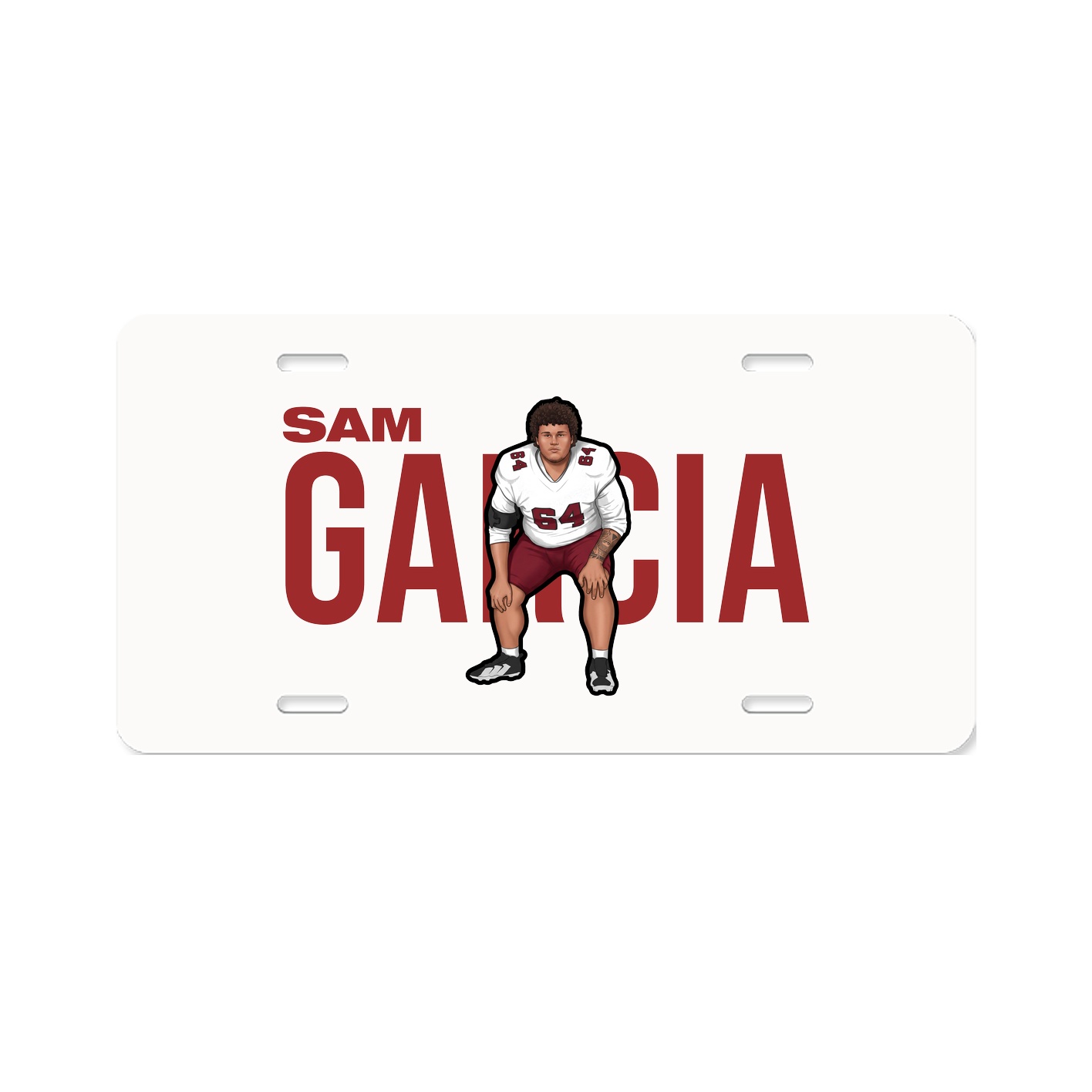 License Plate — Player Name in Classic
