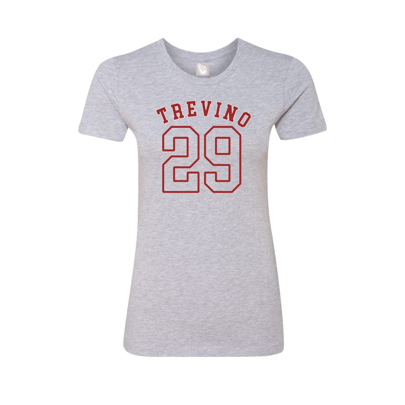 Fitted Women's Tee — Shirsey Arch in Grey