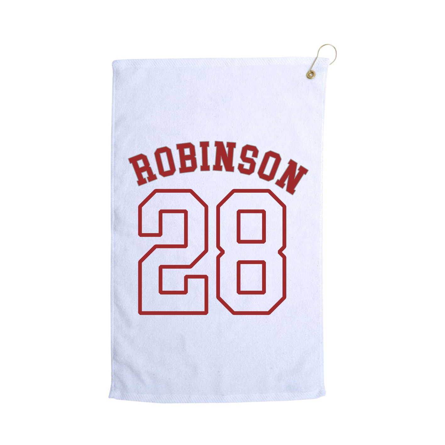 Golf Towel — Shirsey Arch in White