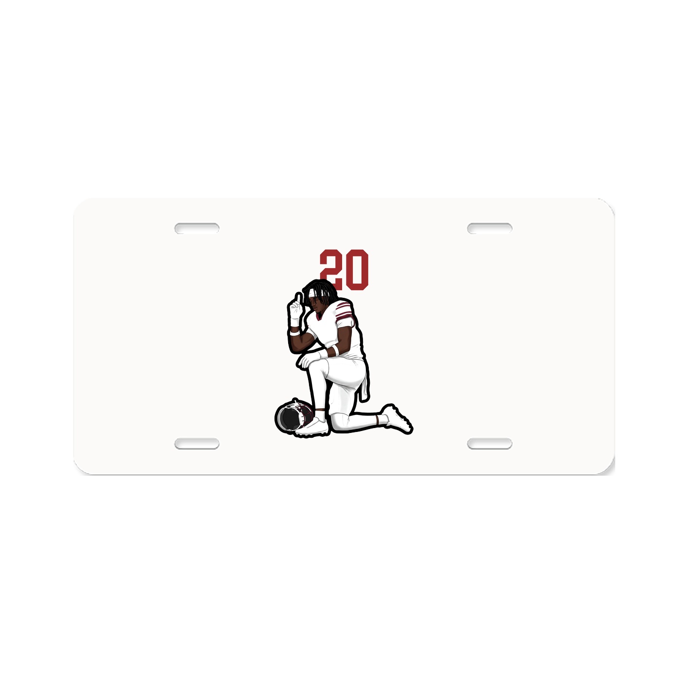 License Plate — Number Top in Classic