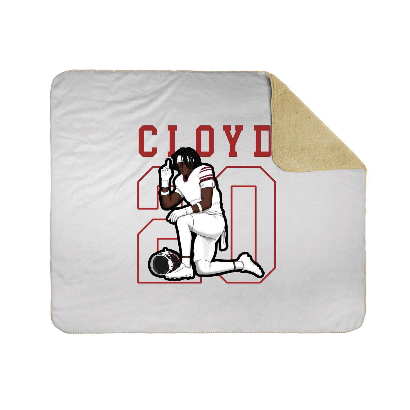 Throw Blanket — Shirsey in White
