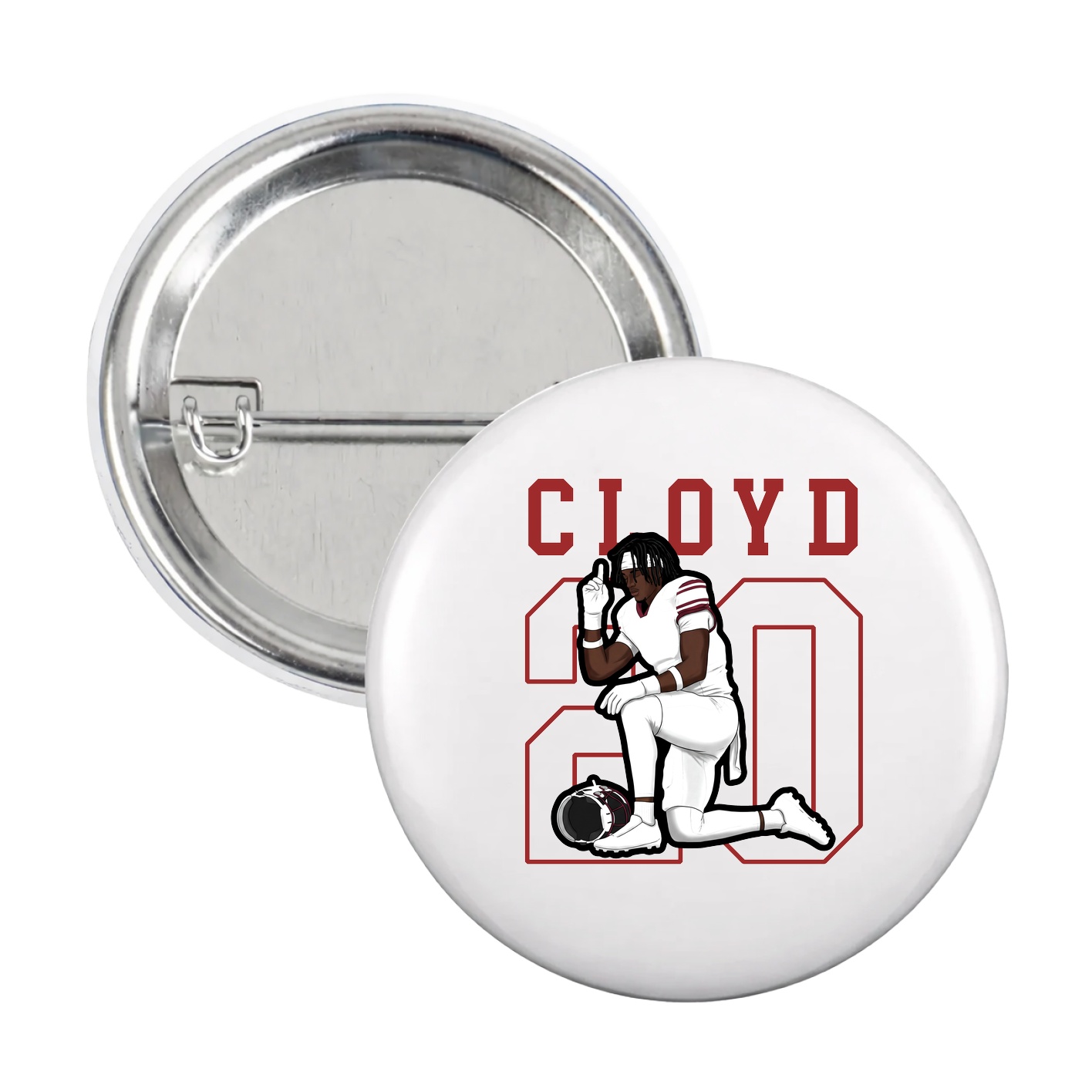 Game Day Button — Shirsey in White