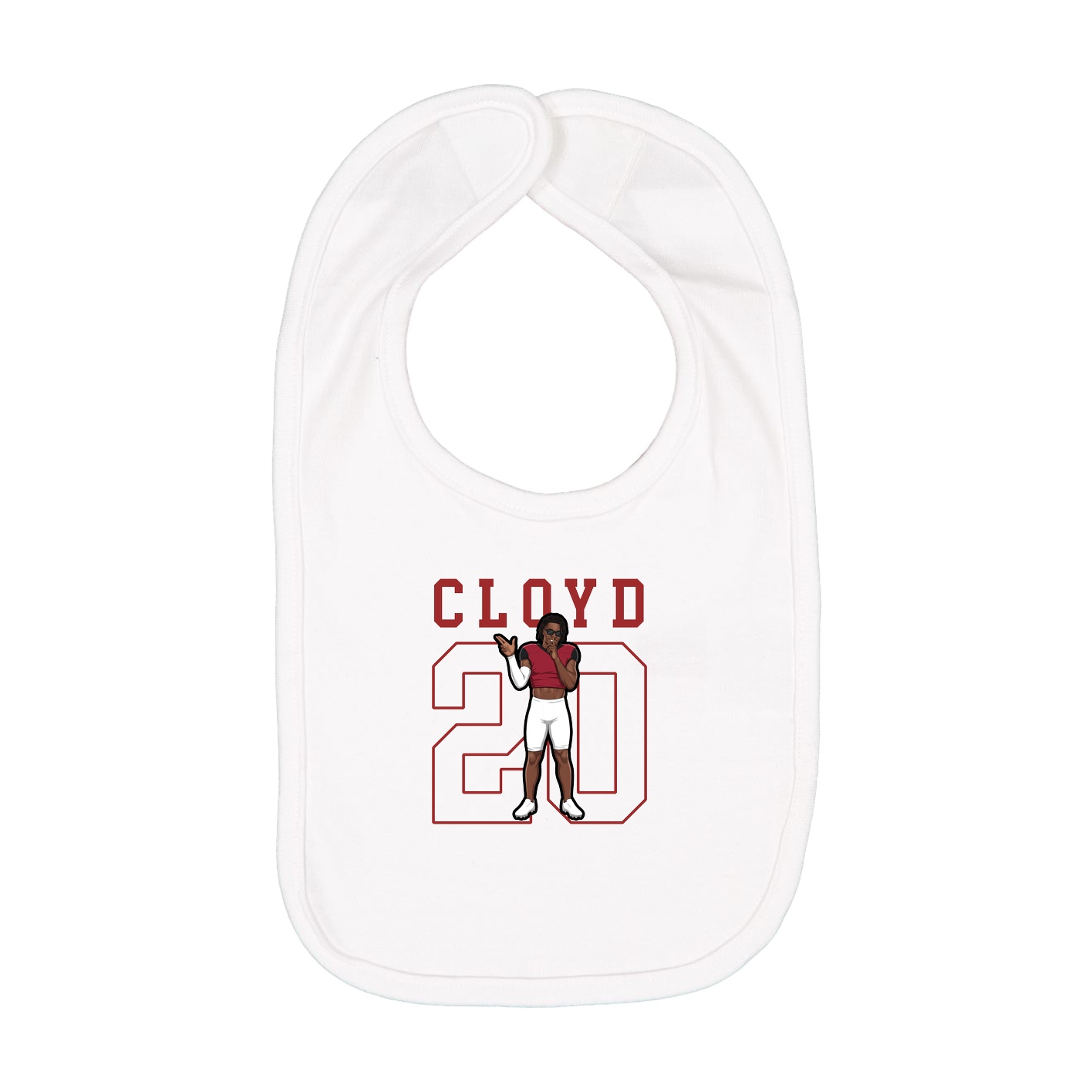 Infant Bib — Shirsey in White