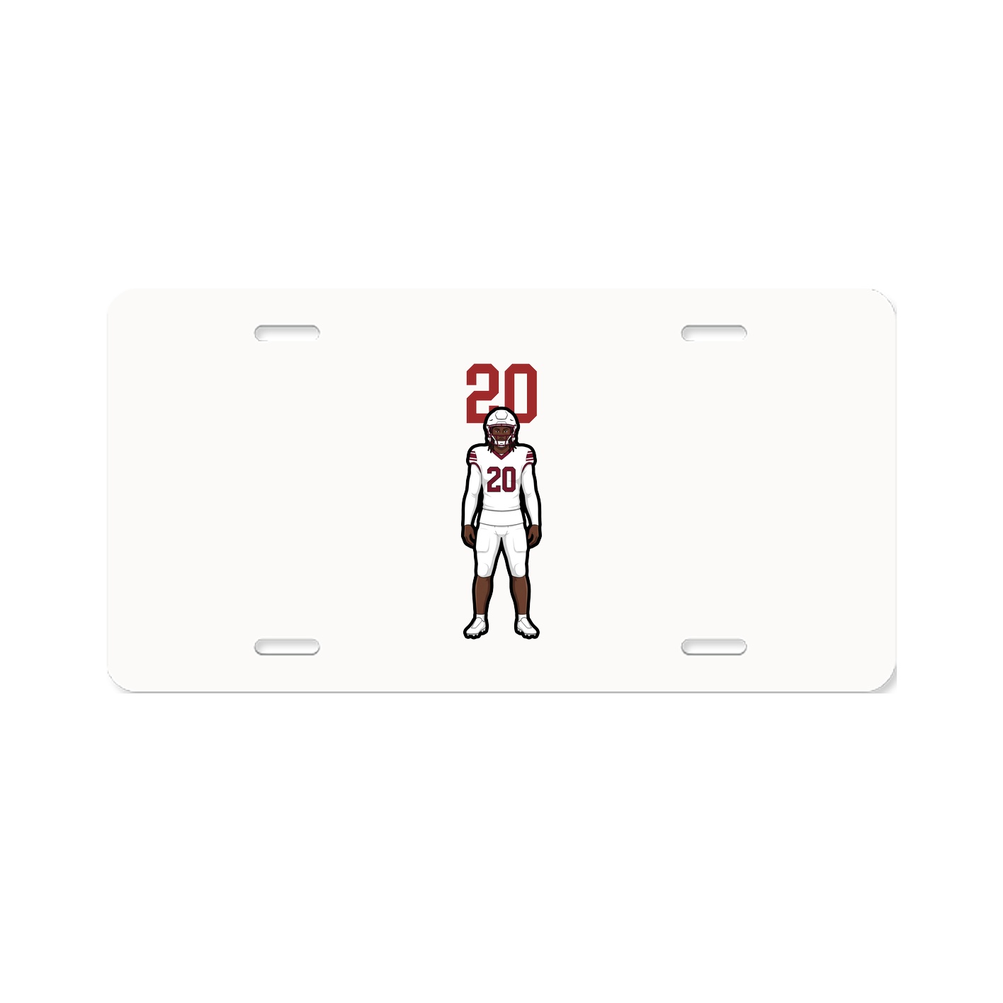 License Plate — Number Top in Classic