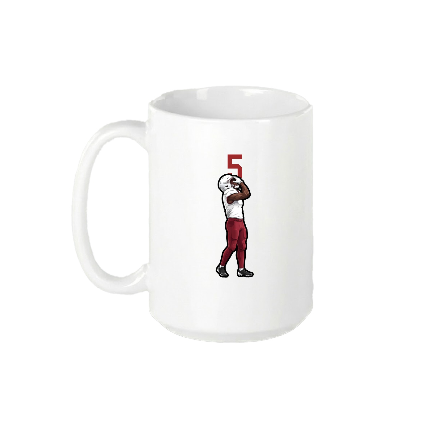 15oz Coffee Mug — Number Top in White