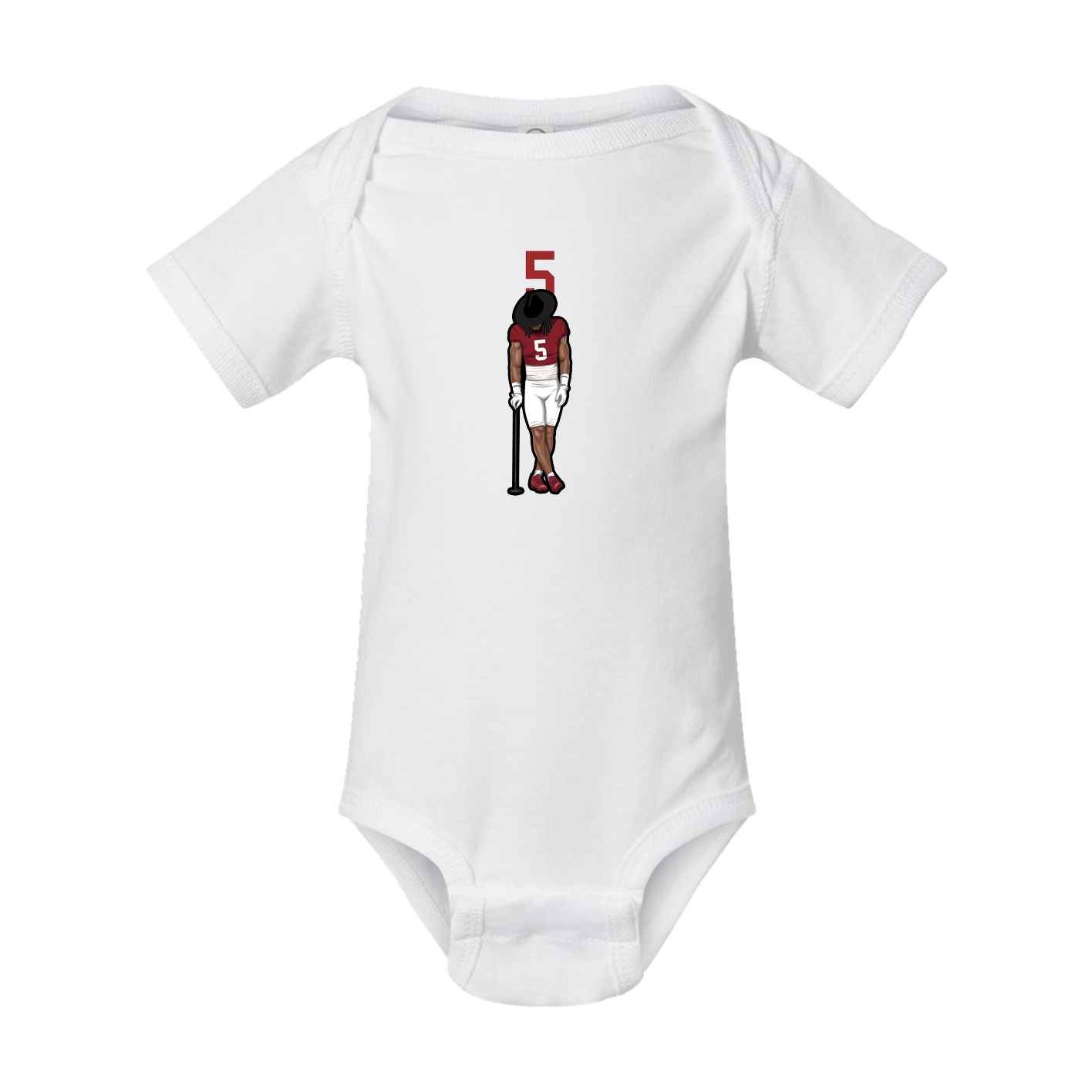Baby Onesie — Number Top in White