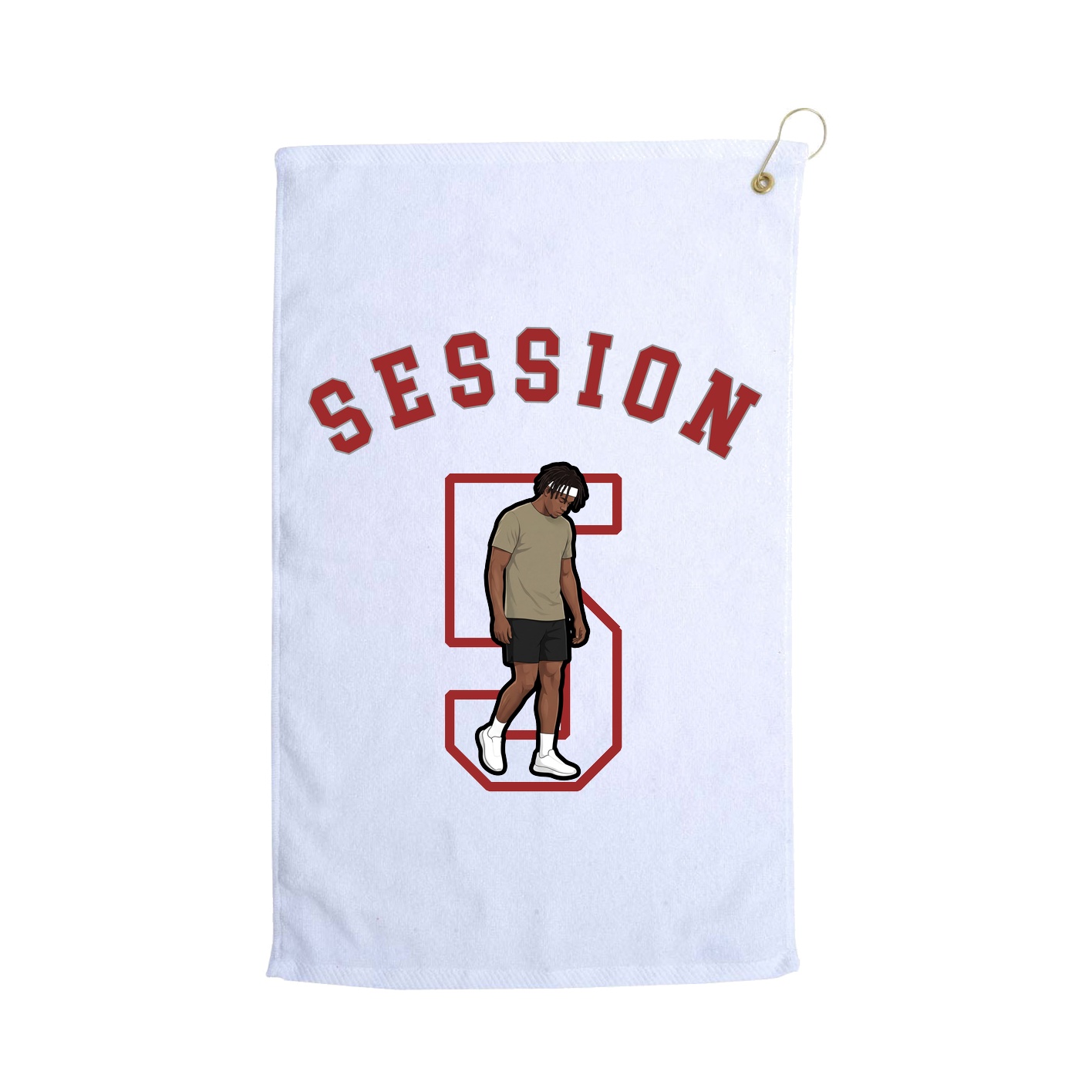 Golf Towel — Shirsey Arch in White