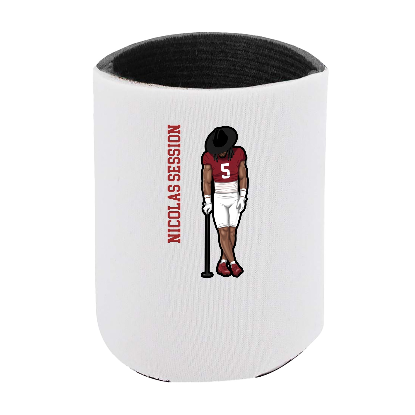 Can Holder — Name Vertical in White