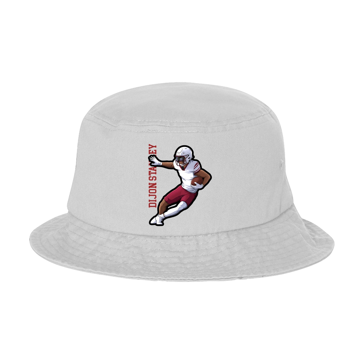 Bucket Cap — Name Vertical in White