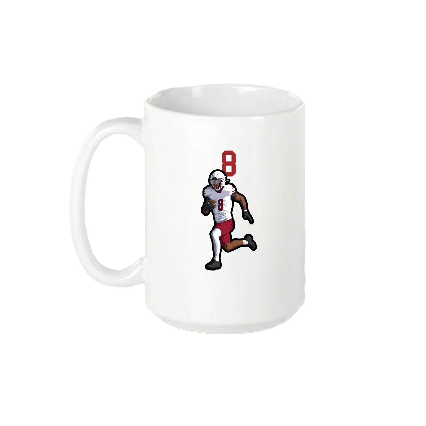 15oz Coffee Mug — Number Top in White