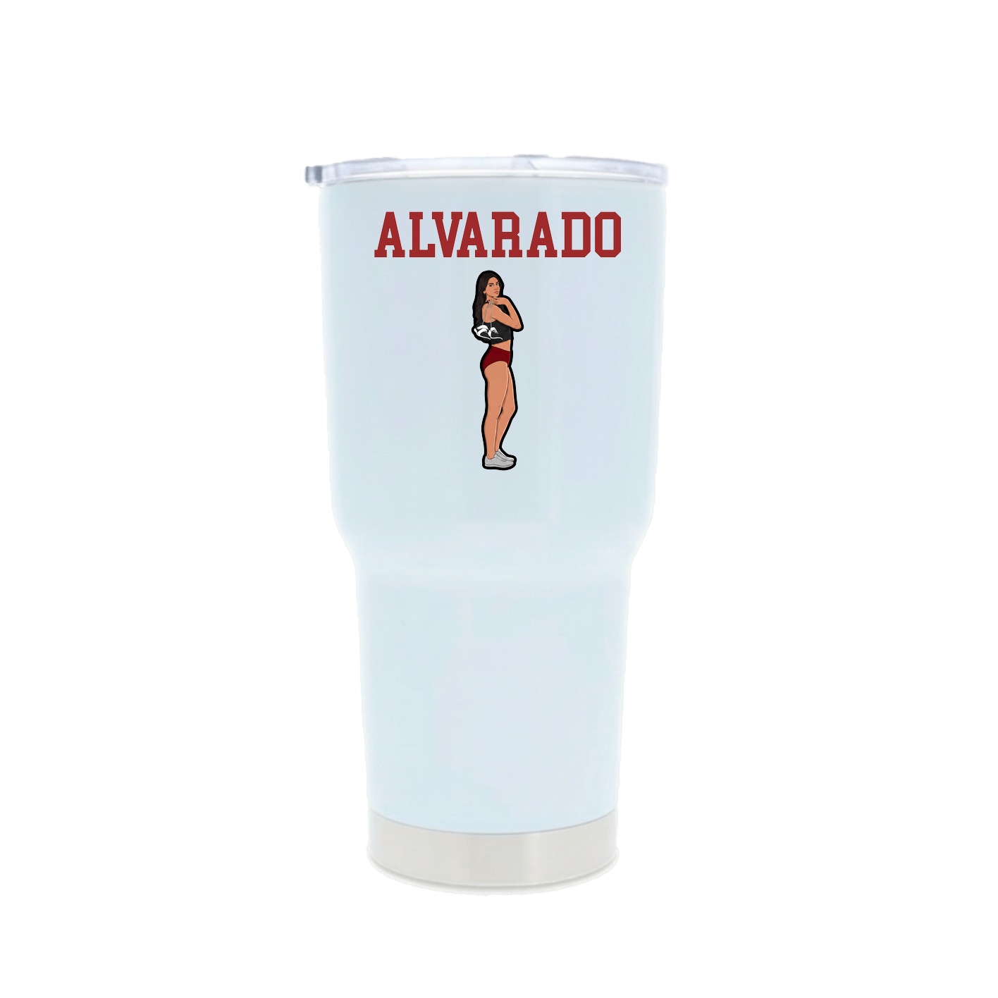 30oz Stainless Steel Tumbler — Shirsey in White