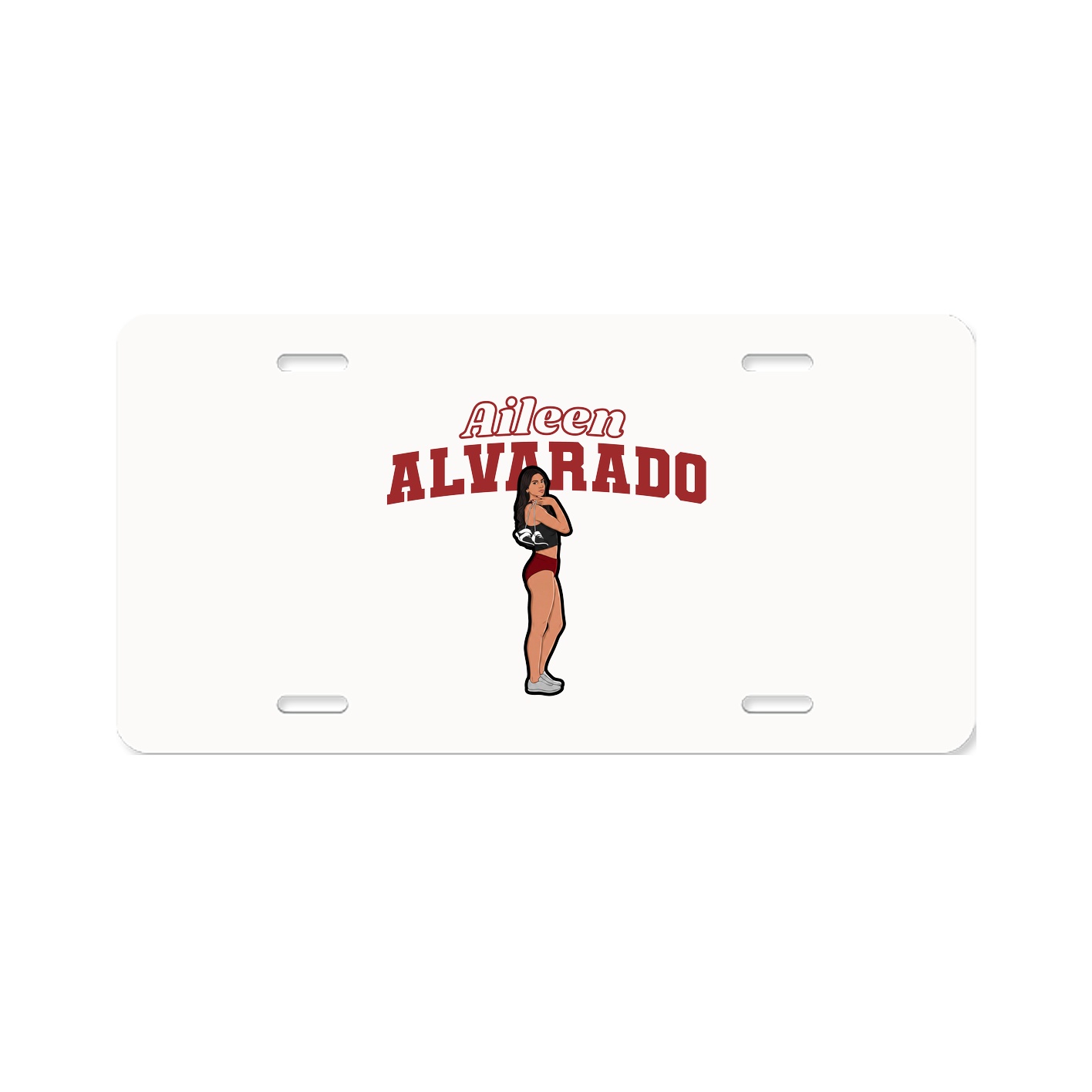 License Plate — Name Arch in Classic