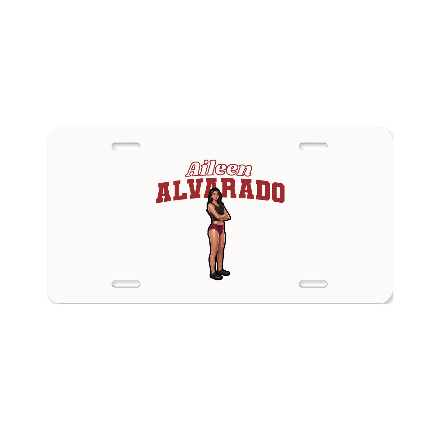 License Plate — Name Arch in Classic