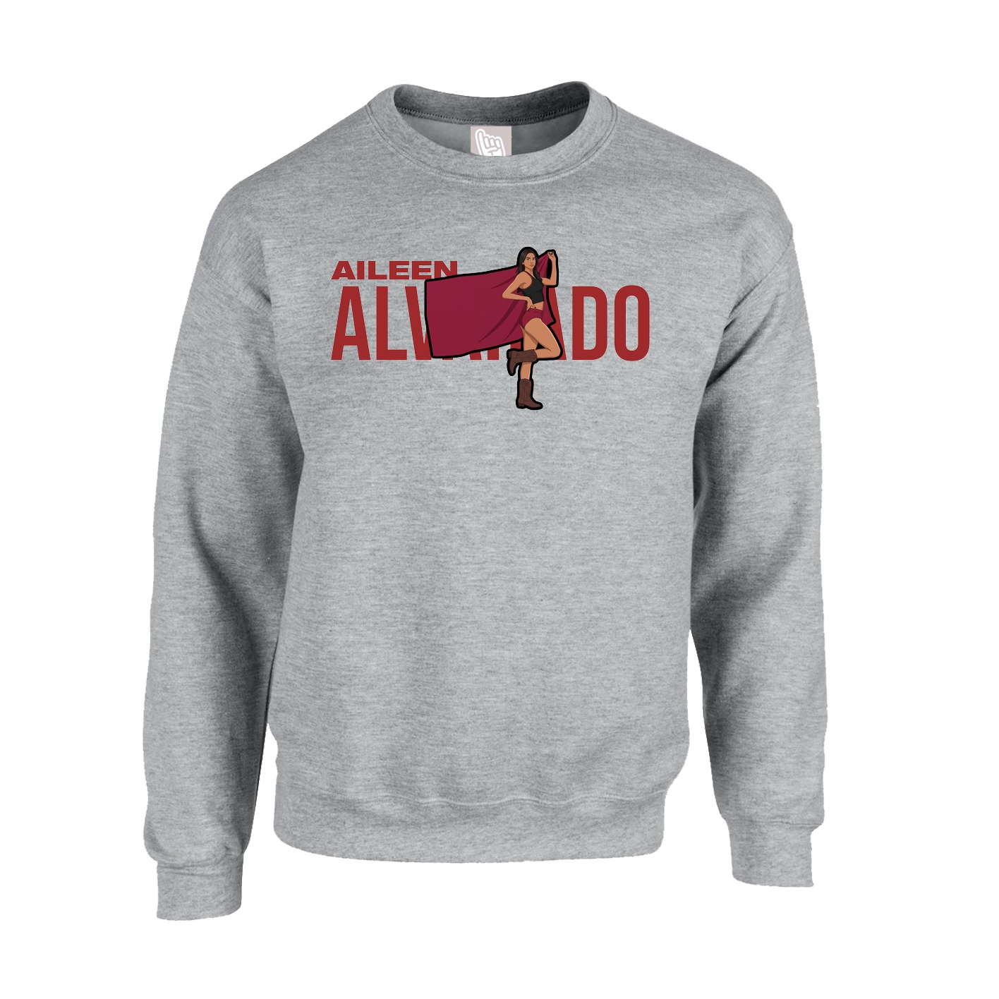 Fleece Crew — Player Name in Grey