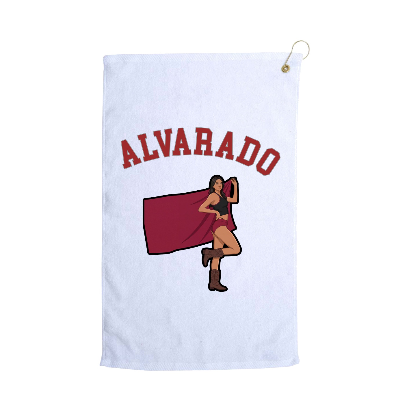 Golf Towel — Shirsey Arch in White