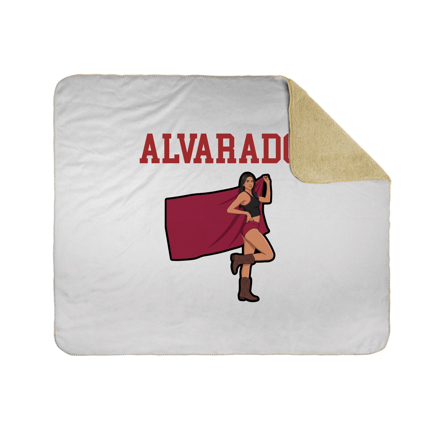 Throw Blanket — Shirsey in White